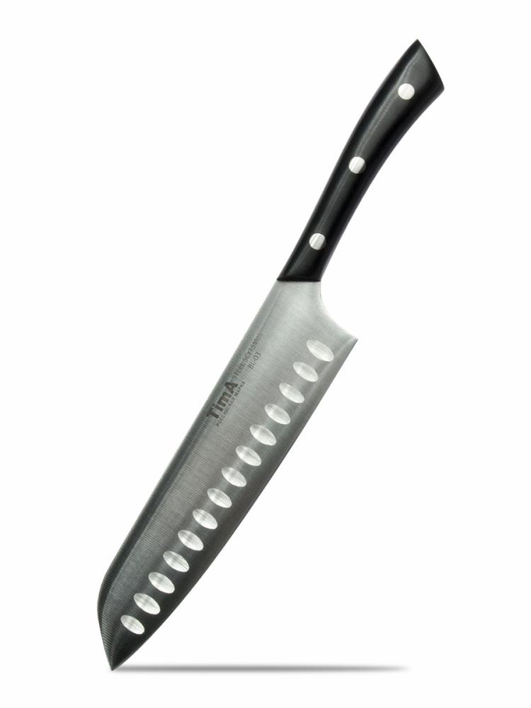 Нож сантоку TimA серия BlackLine, 178мм