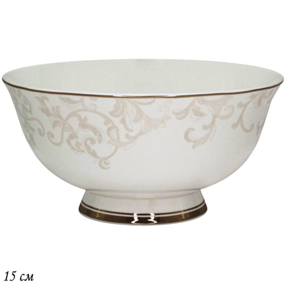 145-134 Салатник 15см. СЕРЫЙ ШЕЛК в под.уп.(х30)Костяной фарфор