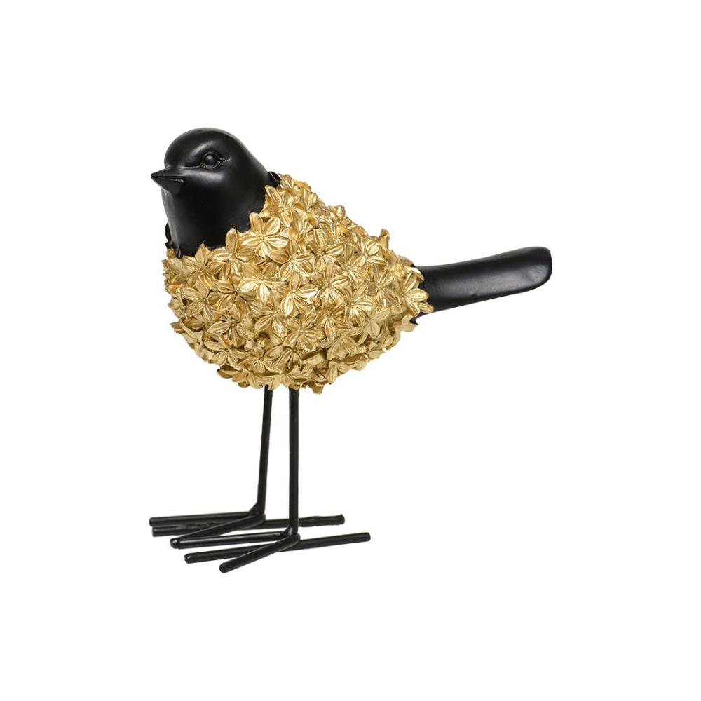 Птица декоративная, Д160 Ш80 В150, золотой, черный