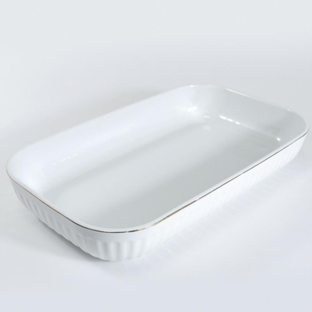 90085-421L Блюдо сервировочное для подачи керамика 36,5х20,5х7 LR (х8)