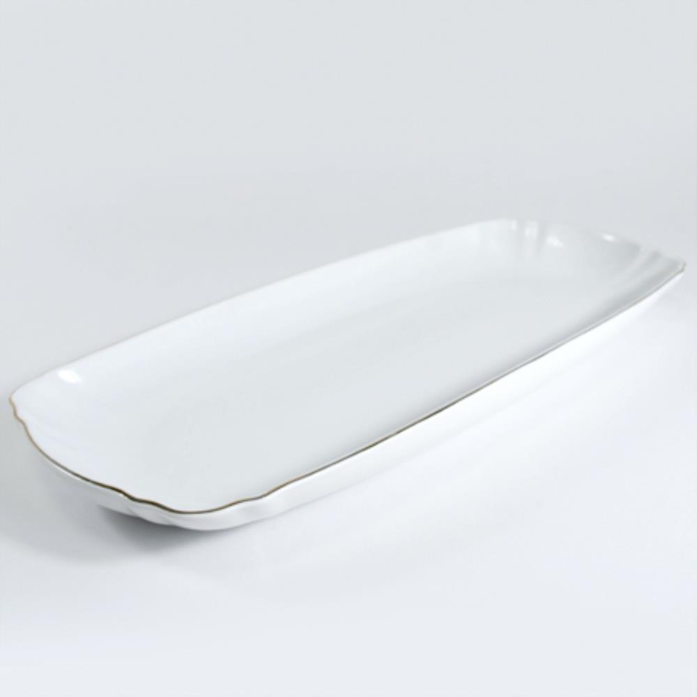 90083-651L Блюдо сервировочное для подачи керамика 43х18х4,5 LR (х8)