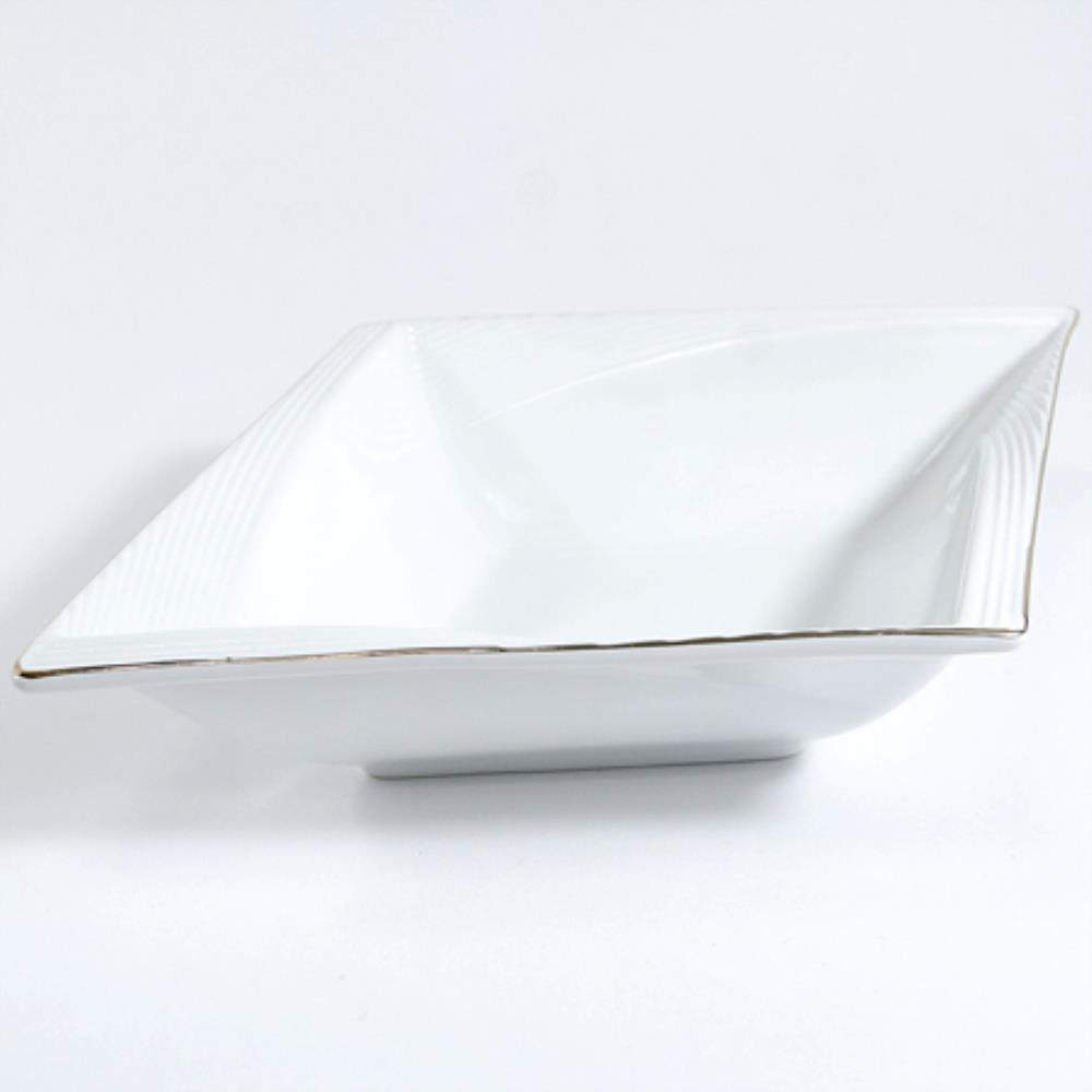 90080-704L Блюдо сервировочное для подачи керамика 26х23х6,5 LR (х8)