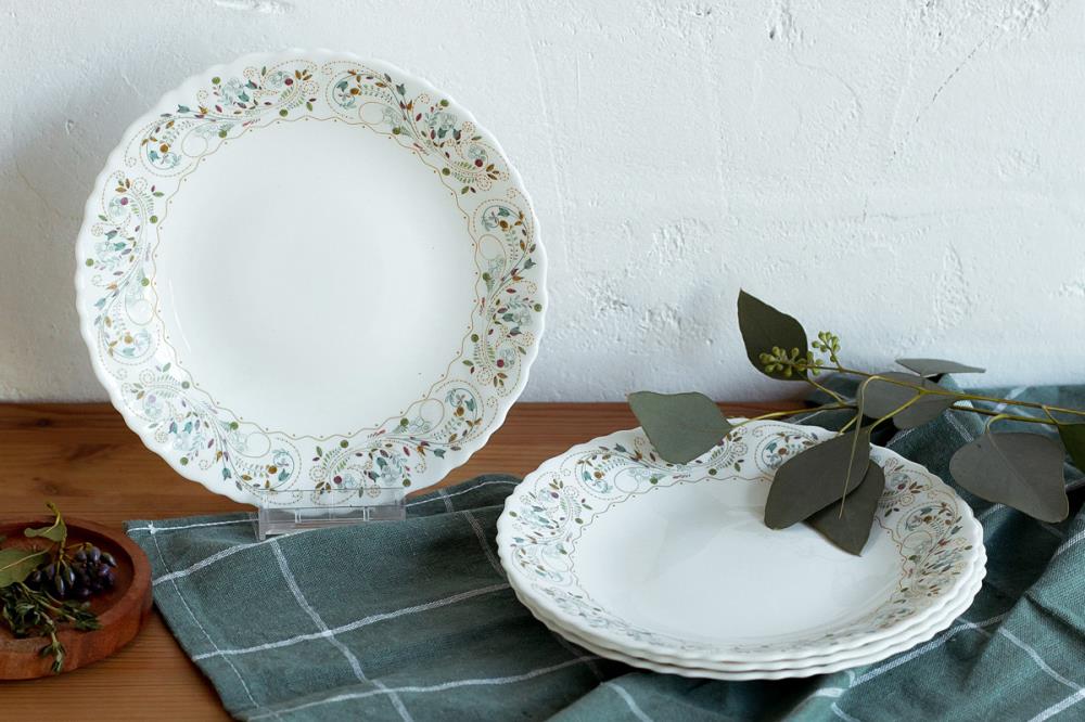 сканди Набор тарелок плоских 19см 4шт стеклокерамика кратно 1 сканди Набор тарелок плоских 19см 4шт стеклокерамика кратно 1