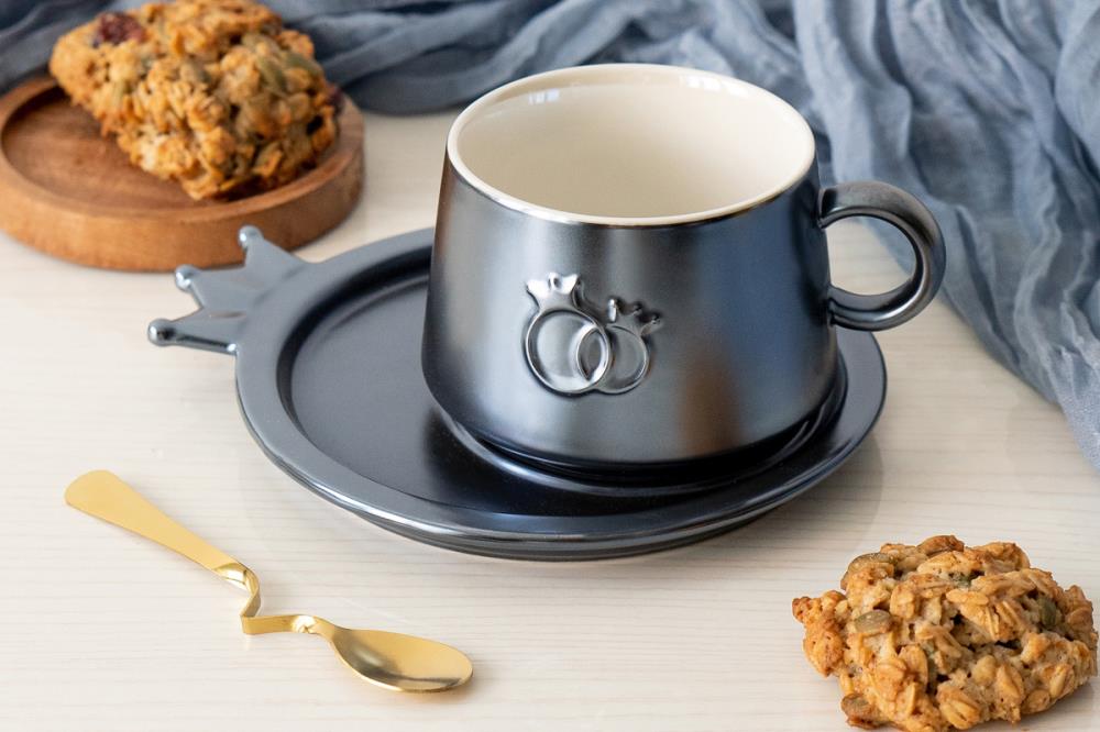 Чайная пара 310мл серый п/у  кратно 1