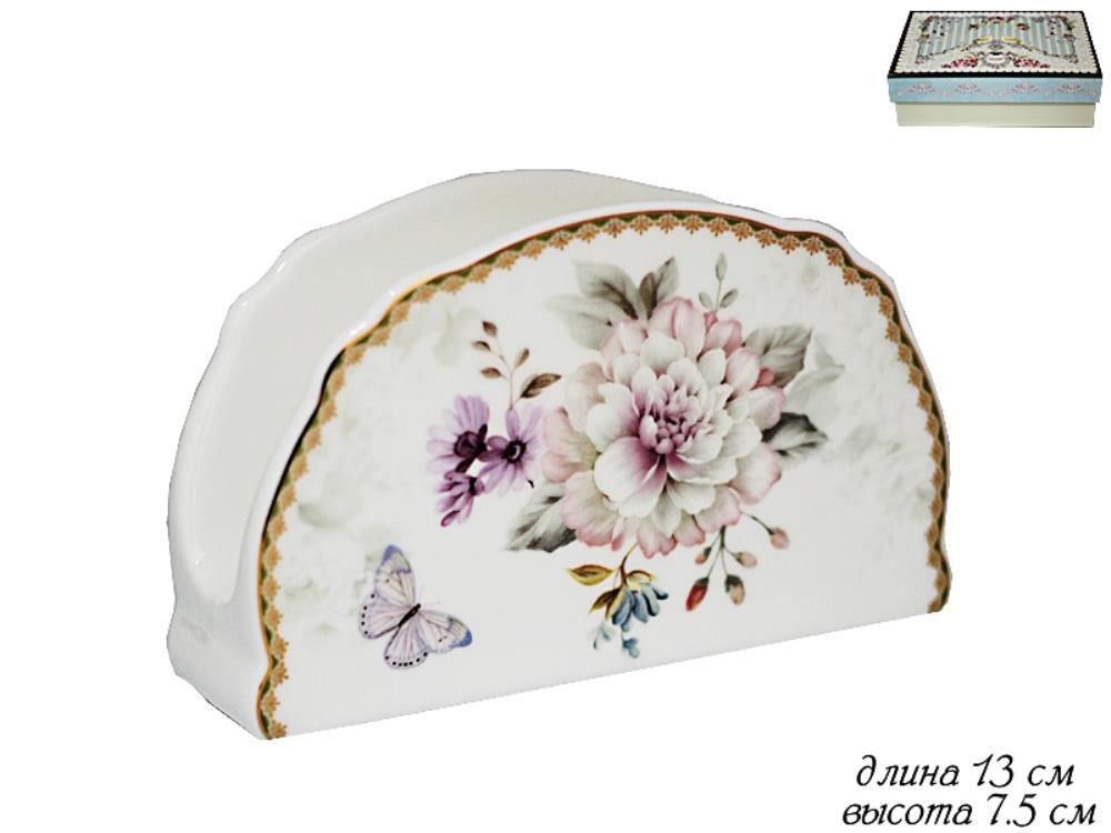 108-244 Салфетница ХРИЗАНТЕМЫ в под.уп.(х36)Фарфор