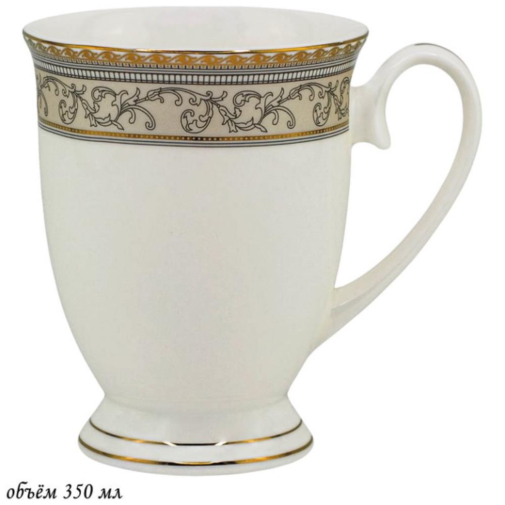 145-367 Кружка 350 мл ЭЛЕГАНТ в под.уп.(х36)Костяной фарфор