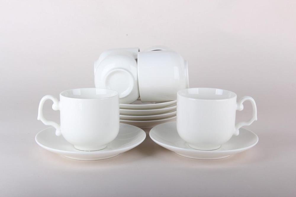 Набор чайный 6/12 200мл Bianco п/уп YZ200-WH