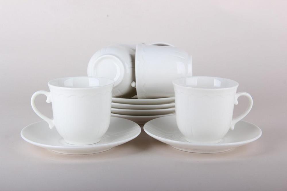 Набор кофейный 6/12 140мл Aria п/уп BL140-WH