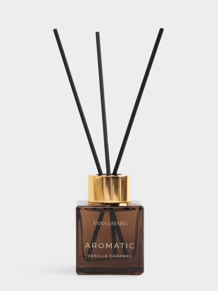 Ароматический диффузор, 50 мл, коричневый, Vanilla Caramel, Vaudeville