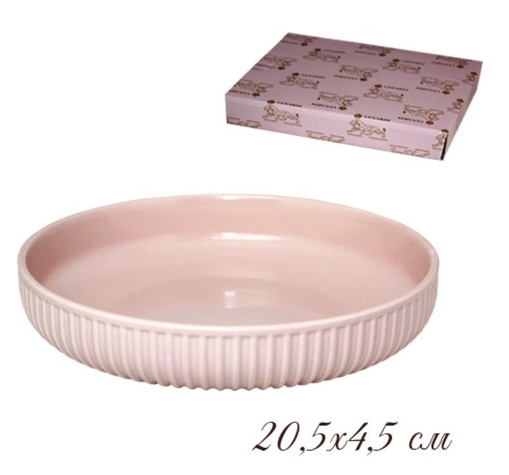 105-845 Форма (тарелка) круглая 20,5х4,5см. в под.уп.(х24)