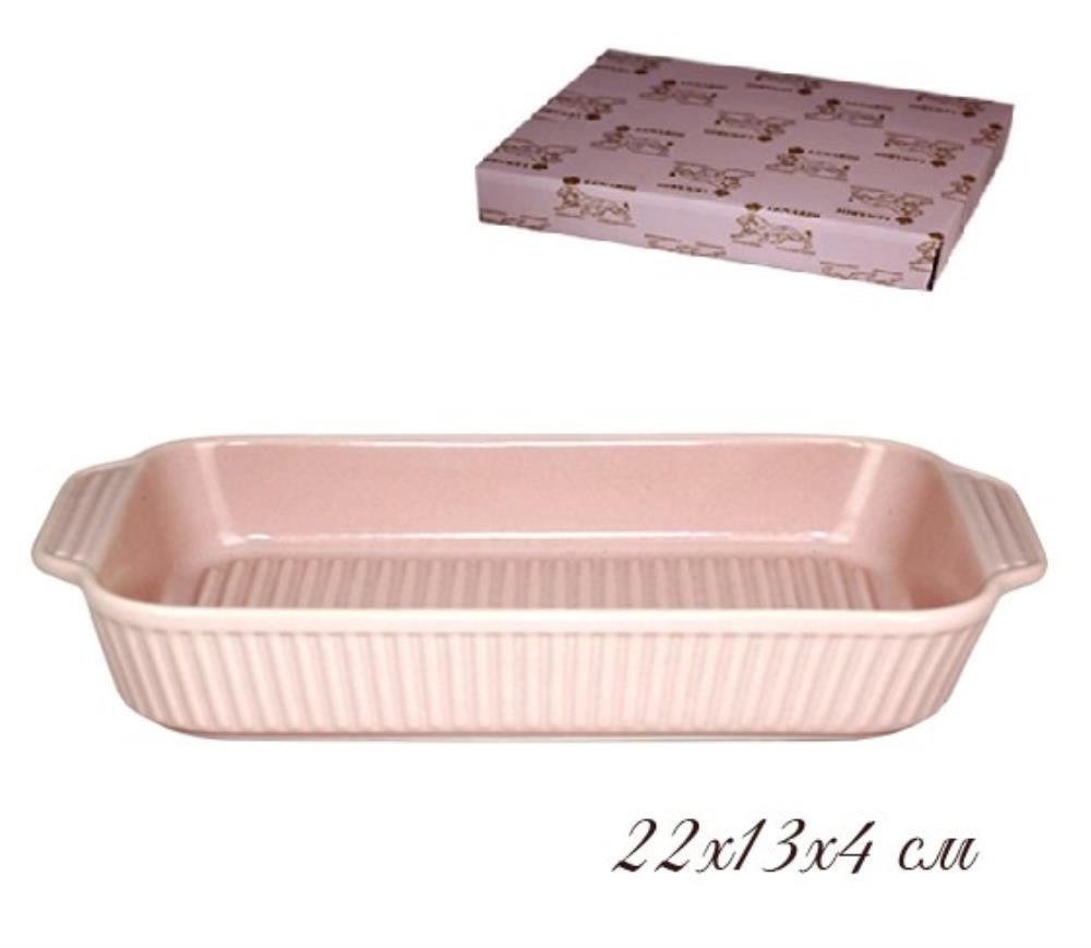 105-854 Форма (блюдо) прямоугольная для запекания 26,5х15,5х5 см. в под.уп.(х18)