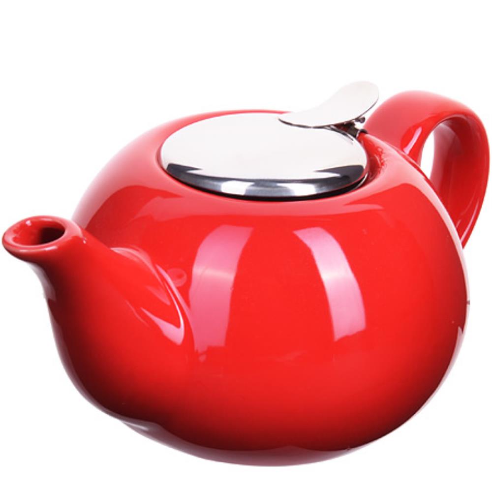 28680 Заварочный чайник керамика КРАСНЫЙ 800 мл LR (х24) 28680 Заварочный чайник керамика КРАСНЫЙ 800 мл LR (х24)