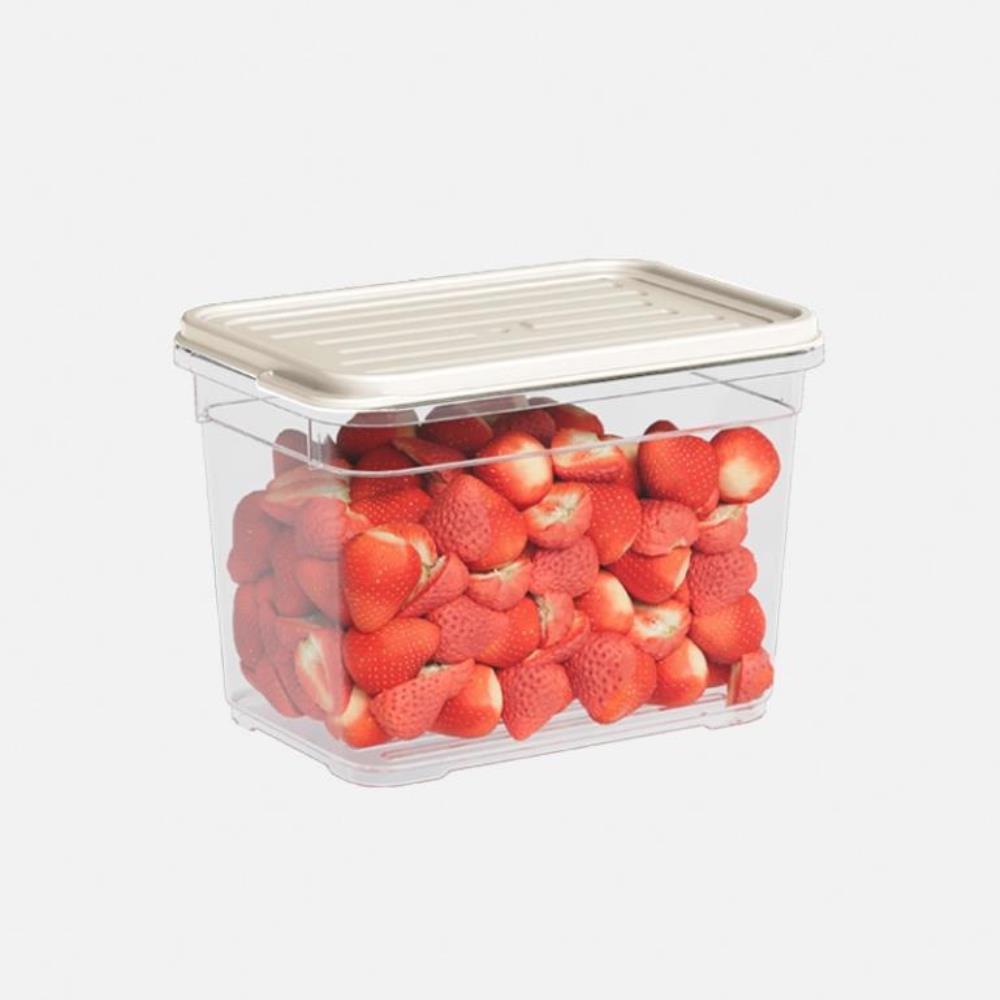 Лоток с крышкой 950 мл крем 95*150*105 (24)