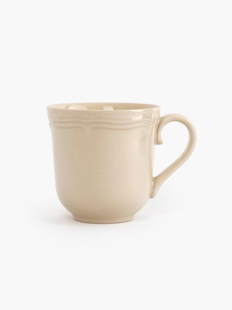 Кружка, 360 мл, фарфор P, молочная, Rustic