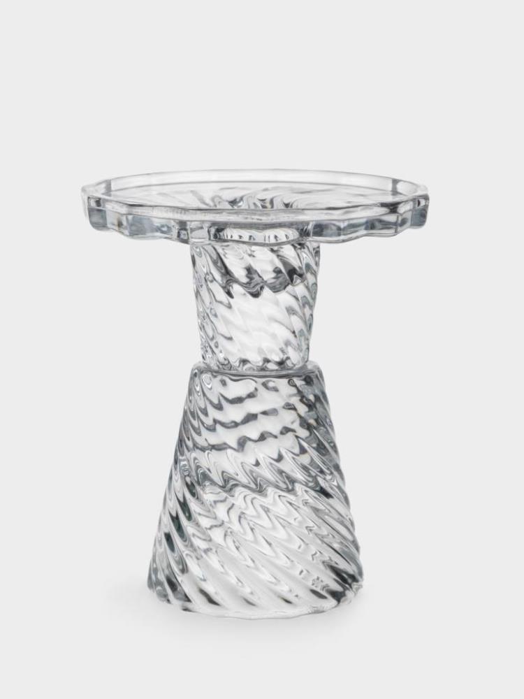 Подсвечник, 11 см, для одной свечи, на ножке, стекло, Lyric