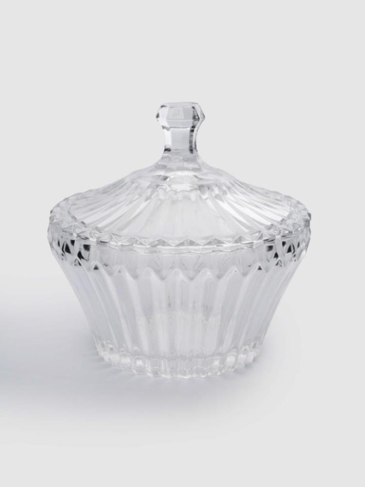 Конфетница, 18 см, с крышкой, стекло Р, Saltaire