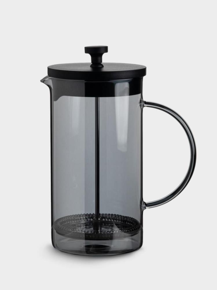 Френч-пресс, 1 л, стекло Б/сталь, серый, Arabica