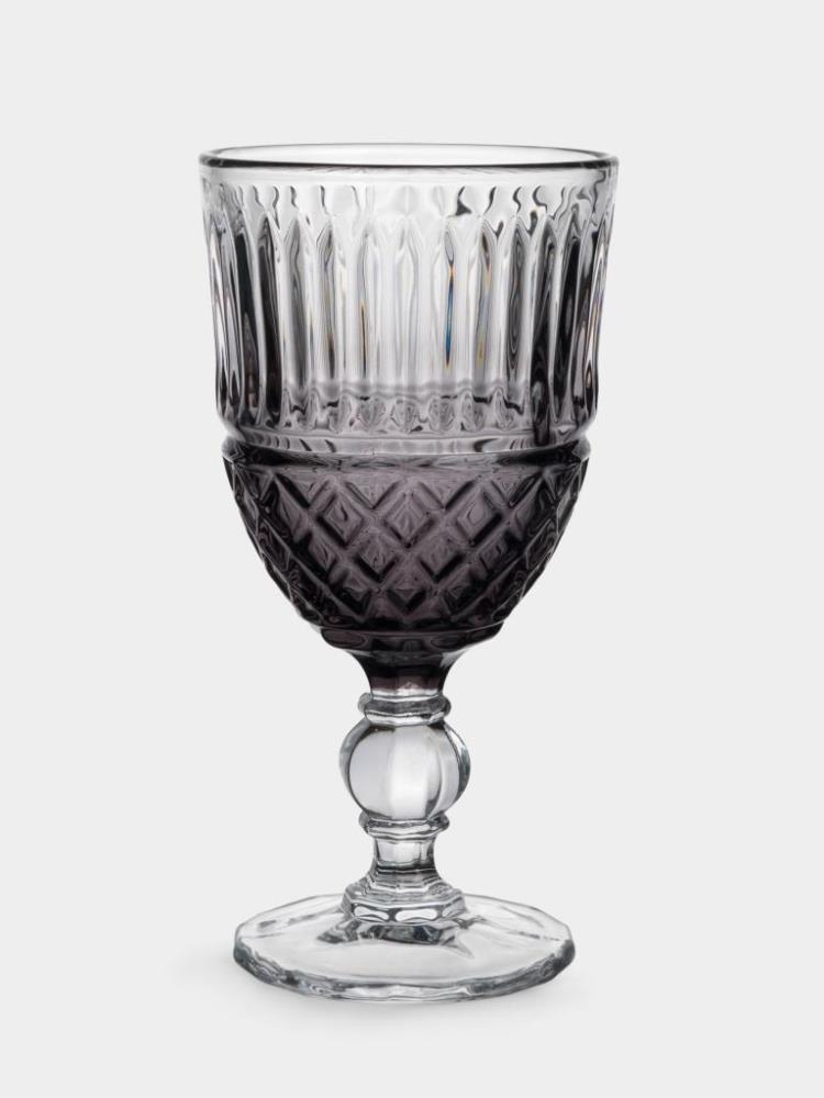 Бокал-кубок для вина, 260 мл, стекло Р, серый градиент, Poem