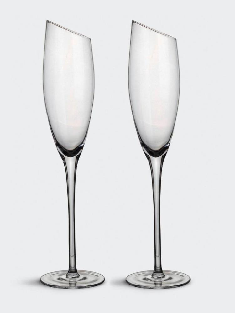 Бокал для шампанского, 180 мл, 2 шт, кристальное стекло, Violoncello