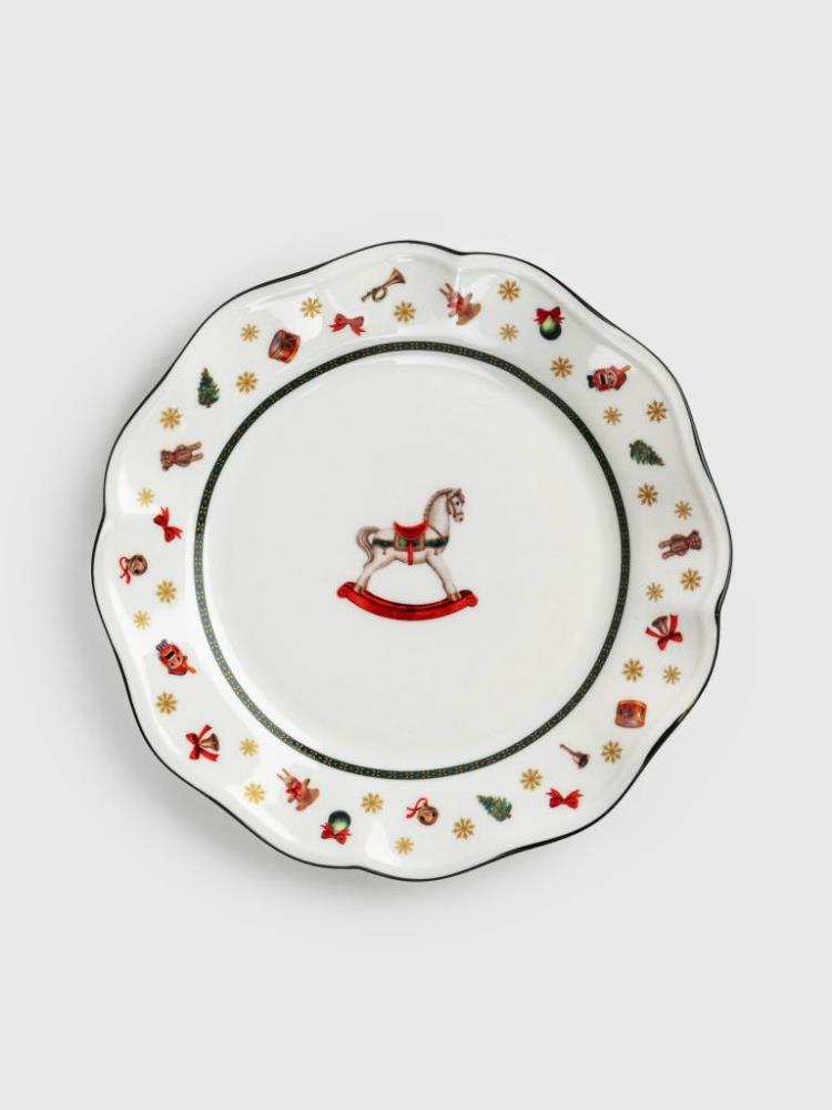 Тарелка закусочная, 19 см, фарфор N, белая, Лошадка, Miracle