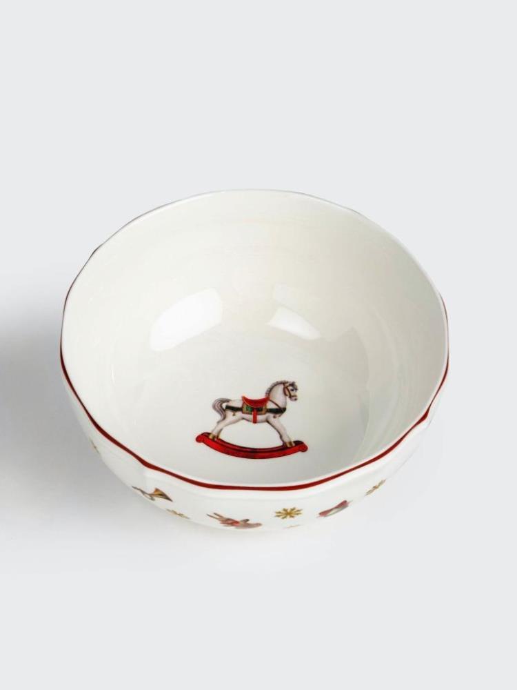 Салатник, 15x6 см, 720 мл, фарфор N, белый, Лошадка, Miracle