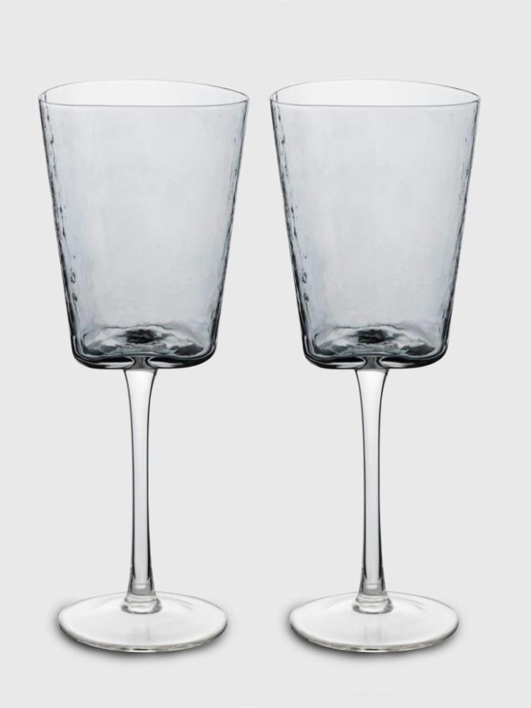 Бокал для вина, 300 мл, 2 шт, стекло, серый, Nocturne