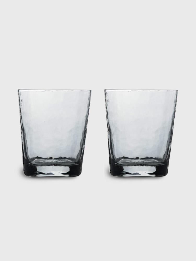 Стакан для виски, 10 см, 380 мл, 2 шт, стекло, серый, Nocturne