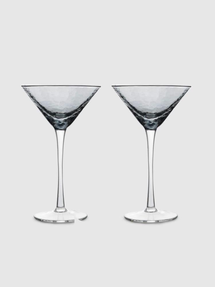 Бокал для мартини, 150 мл, 2 шт, стекло, серый, Nocturne