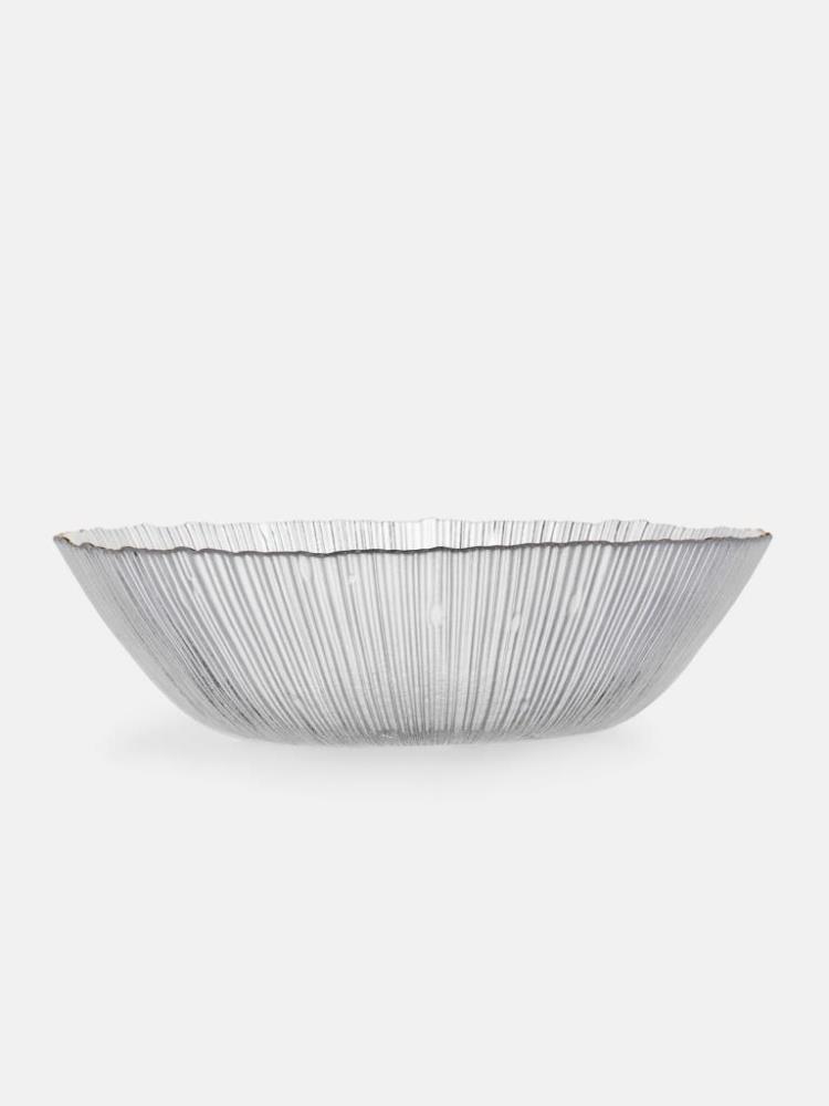 Салатник, 25х7 см,  мл, стекло, с золотистым кантом, Wengen