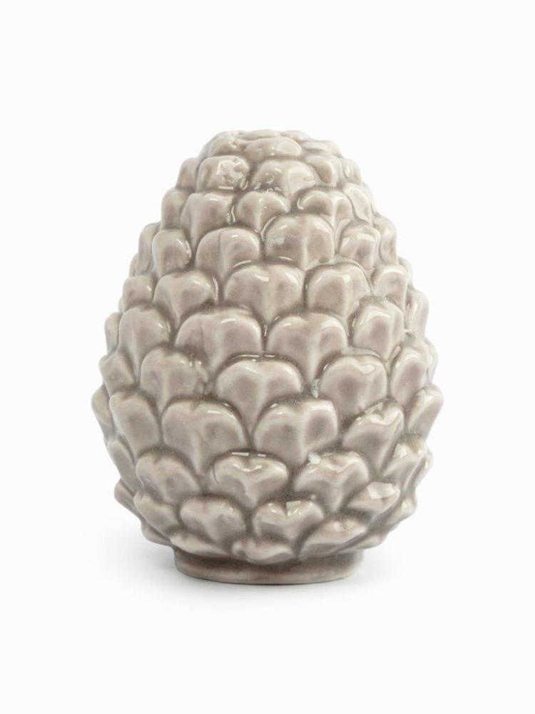 Емкость для соли или перца, 7 см, фарфор P, бежево-молочная, Шишка, Pinecone