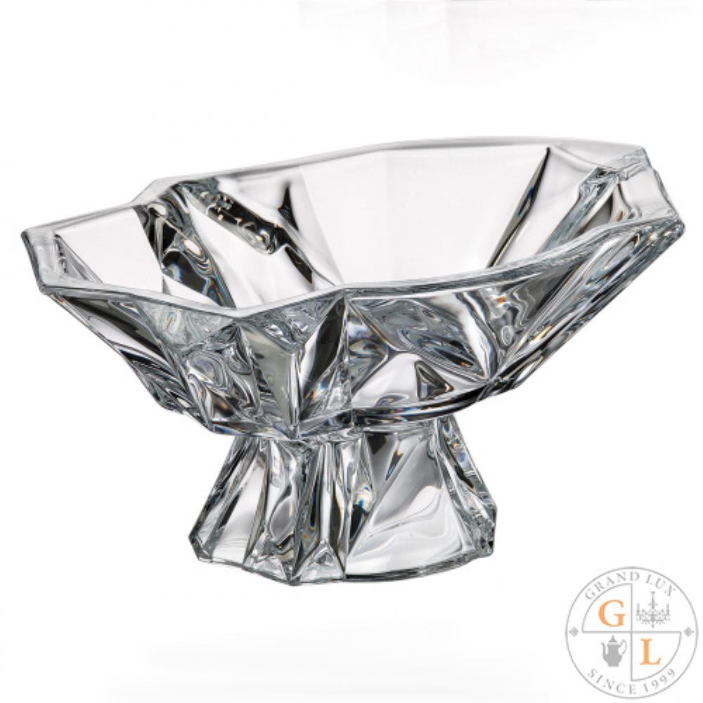 Crystalite Bohemia Enigma Фруктовница на ножке 33 см