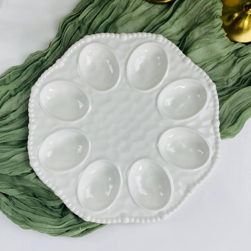 305-426 Пасхальное блюдо для яиц 24см  в под.уп.(х16)Фарфор