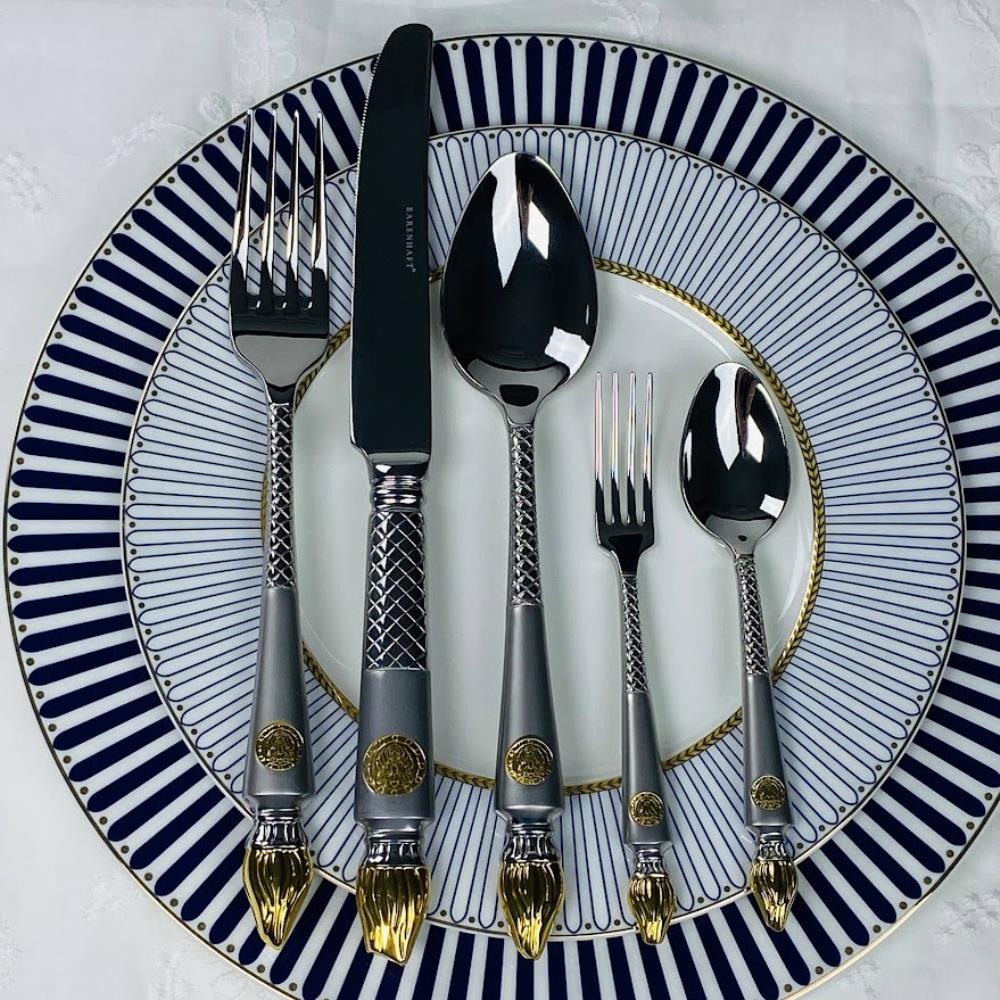 197-040 Набор столовых приборов 30пр. в под.уп.(х8)Металл