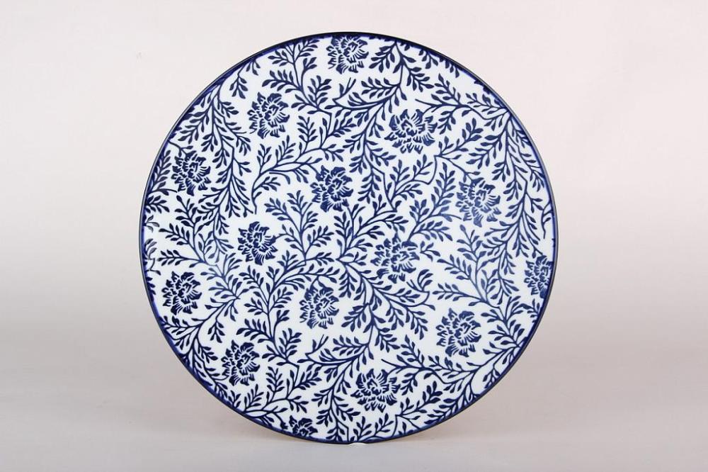 Navy bloom Тарелка обеденная 26.5см  фарфор кратно 6