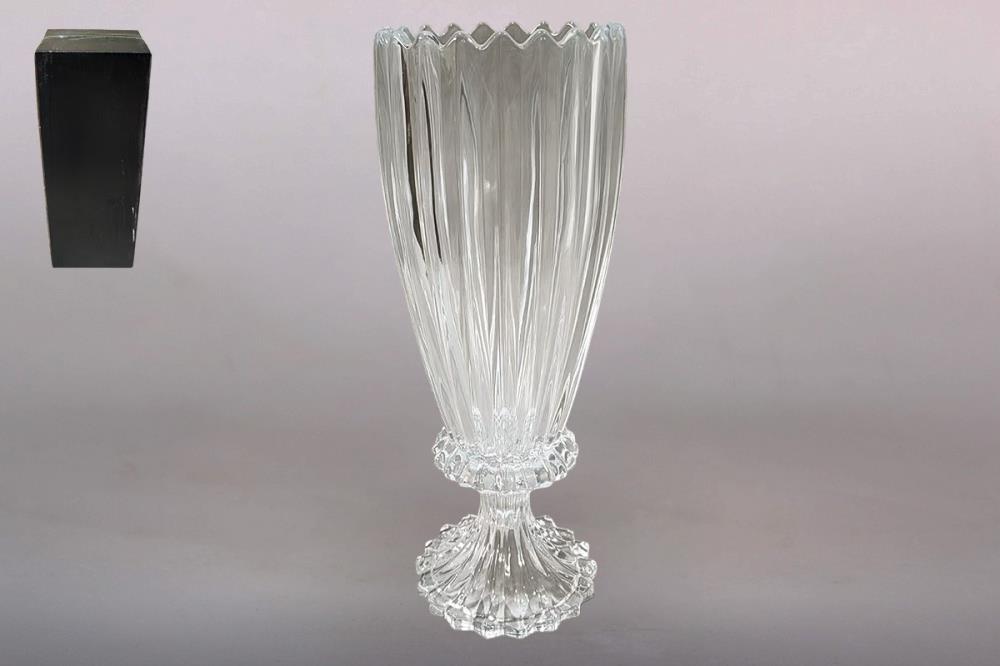 Ваза для цветов 11х36см  стекло кратно 1