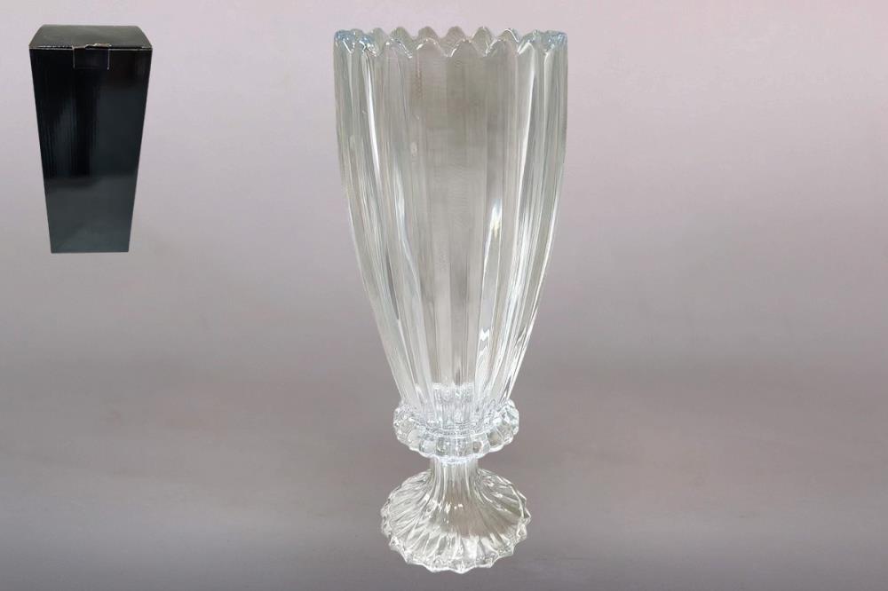 Ваза для цветов 13х36см  стекло кратно 1