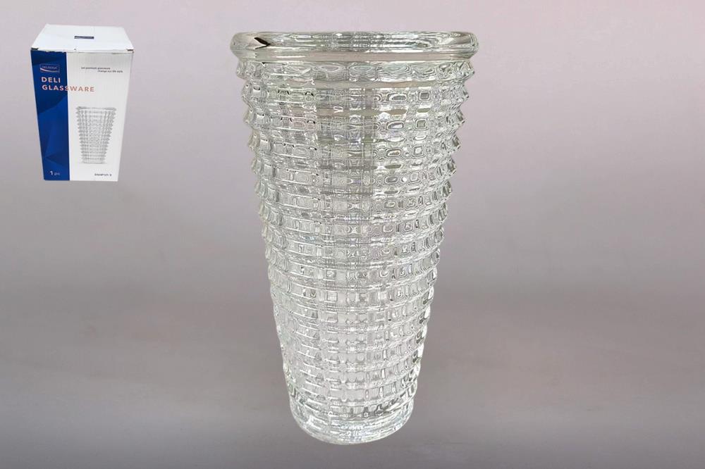 Ваза для цветов 14х27.5см  стекло кратно 1