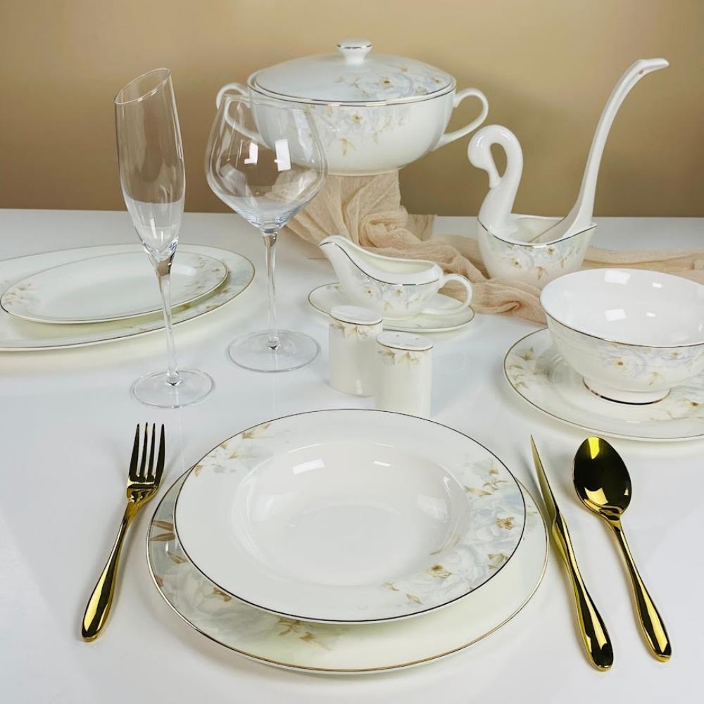 145-681 Обеденный сервиз 30пр. ЛИЛИАН в под.уп.(х2)Костяной фарфор 145-681 Обеденный сервиз 30пр. ЛИЛИАН в под.уп.(х2)Костяной фарфор