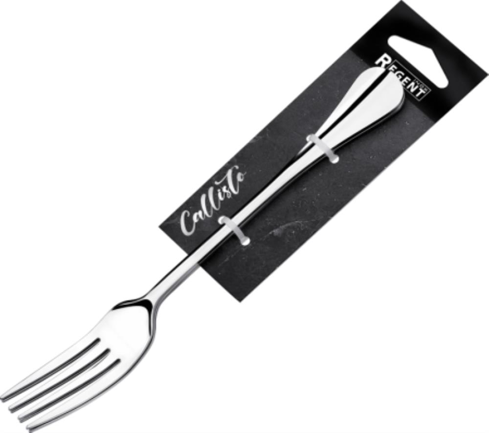 93-CU-CT-02.2 Вилка столовая 2 предмета на подвесе 18х0 (толщина 2,5 мм), Linea Callisto нержавеющая сталь