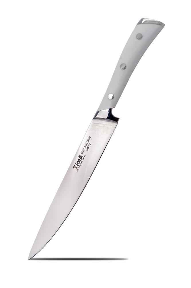 Нож разделочный TimA серия GeoWhite, 203мм