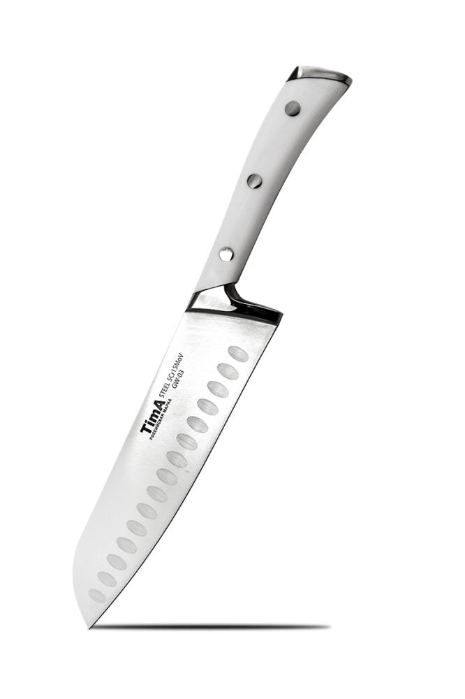 Нож сантоку TimA серия GeoWhite, 178мм