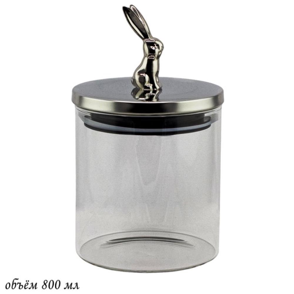 588-488 Банка для сыпучих продуктов 800мл. в под.уп.(х24)