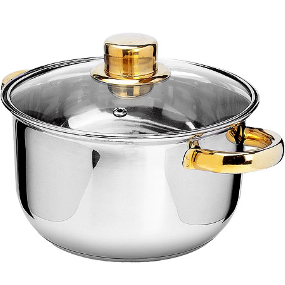 25755-1,4 Кастрюля 1,4л нерж/ст с крышкой (х1)