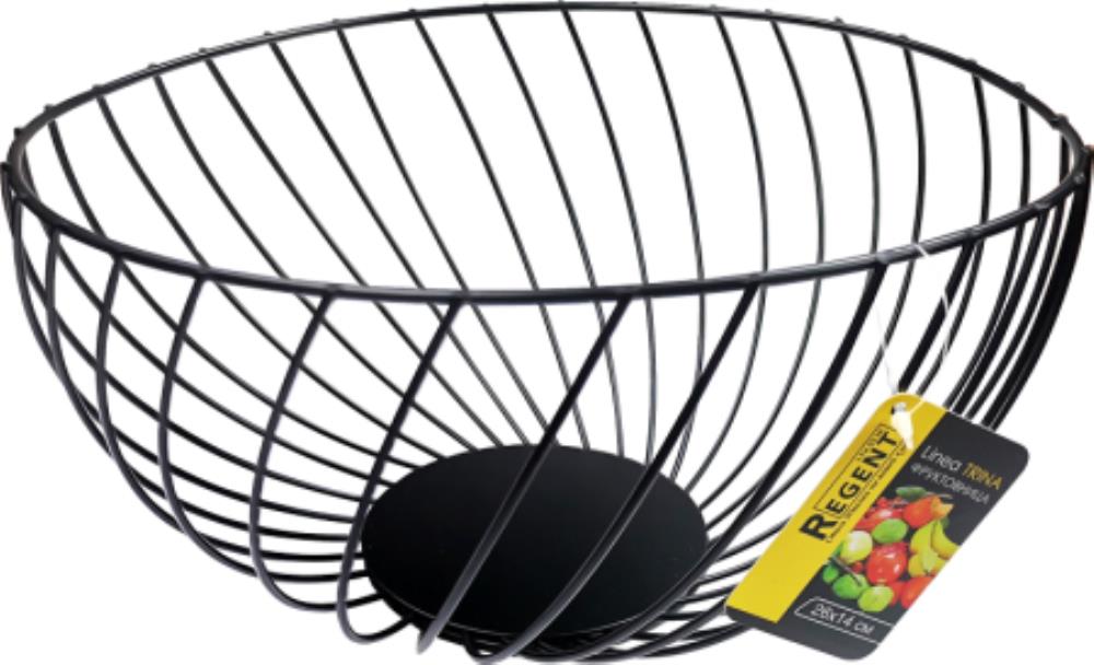 93-TR-01-23 Фруктовница 26х14 см, Linea TRINA крашеный стальной пруток