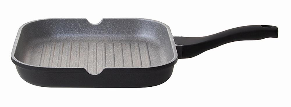 Сковорода-гриль с антипригарным покрытием, 28х28 см, NADOBA, серия GRANIA