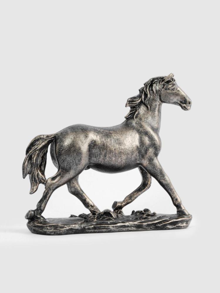 Статуэтка, 18 см, полирезин, бронзовая, Бегущий конь, Horse