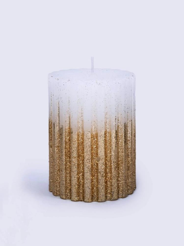 Свеча, 10 см, цилиндрическая, шампань, Column