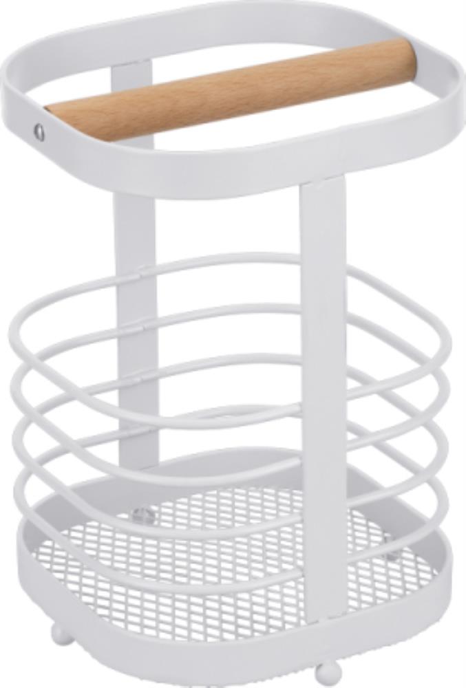 93-TR-05-09 Подставка для столовых приборов 12,5х18 см, Linea TRINA крашеный стальной пруток, дерево