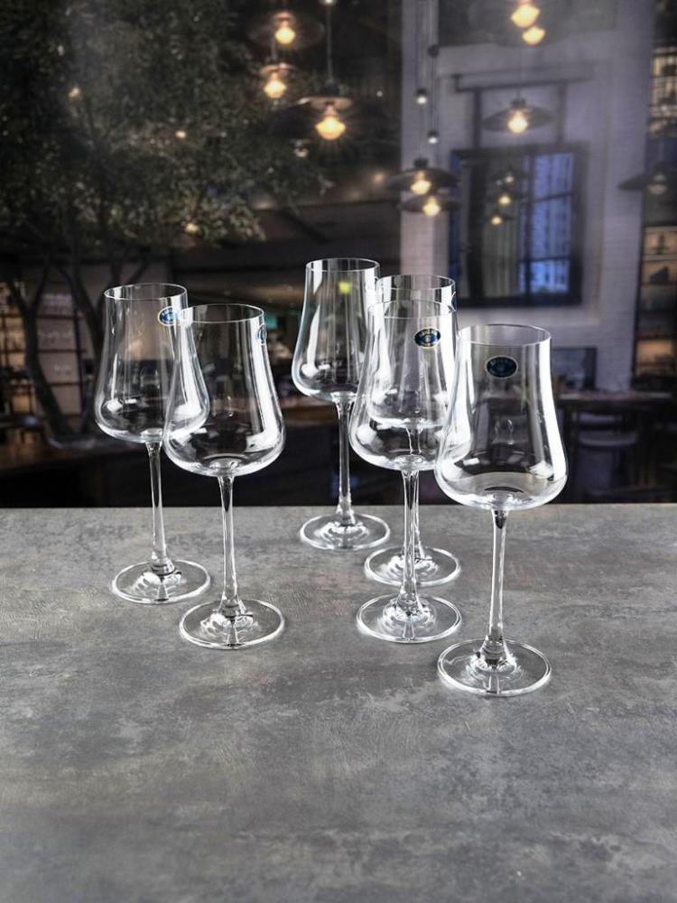 Crystalite Bohemia IDUNA Набор бокалов для вина 370 мл (6 шт)