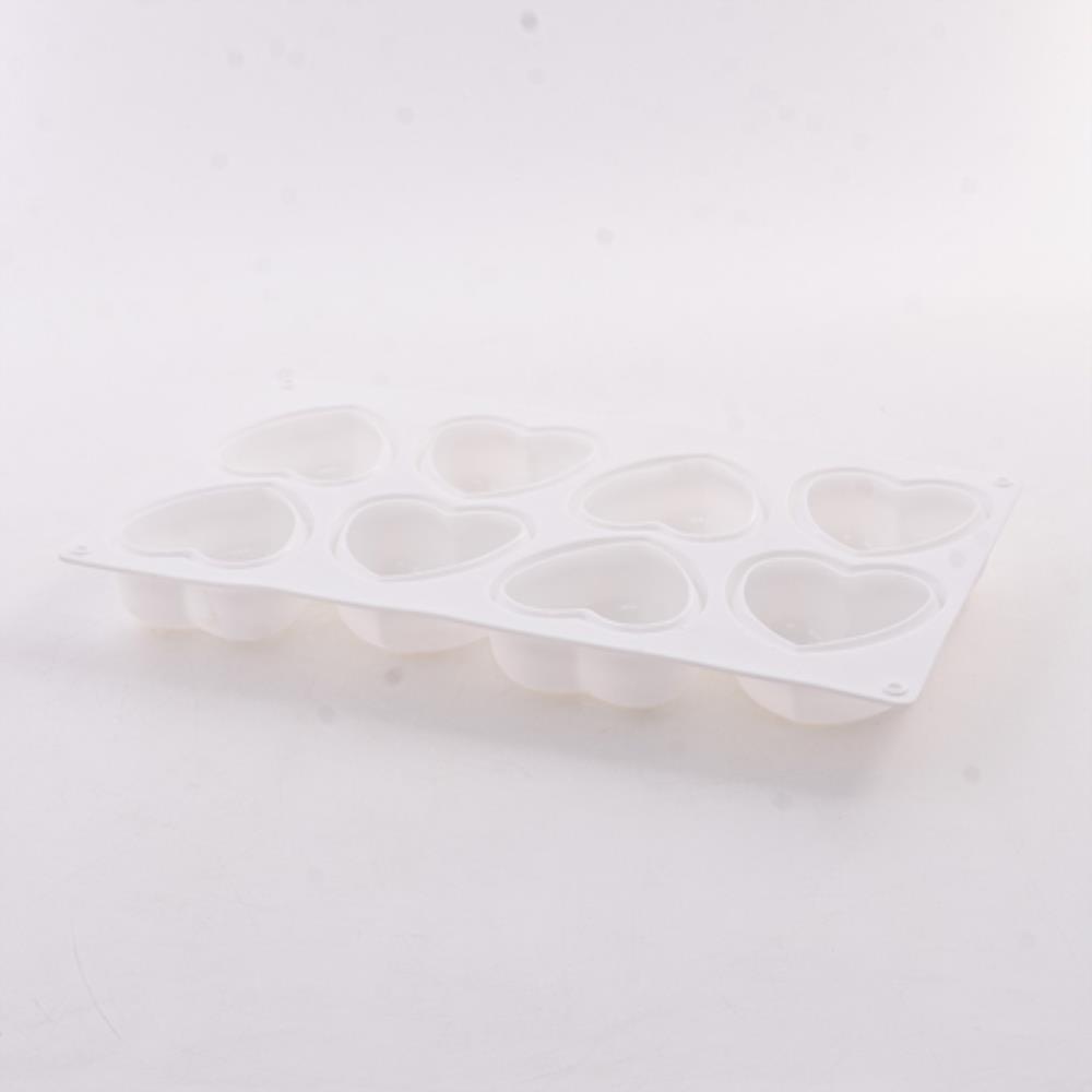80326-286G Форма Сердце для выпечки кексов, пирожных, конфет, муссов силикон (х120).